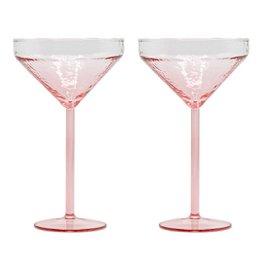 Cocktail glasses Claude, set of 2, pink