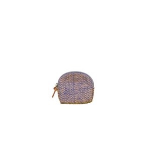 "The Moola" Münztasche - Herringbone Blau