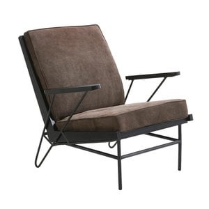 Andorra Lounge chair Grey + Black