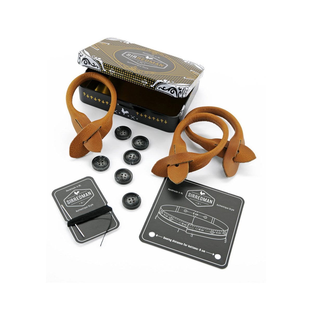 Sir Redman deluxe bretels Essential nachtblauw