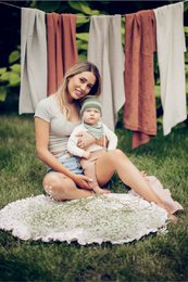 Tapis bébé HARPER SAGE, 100% coton