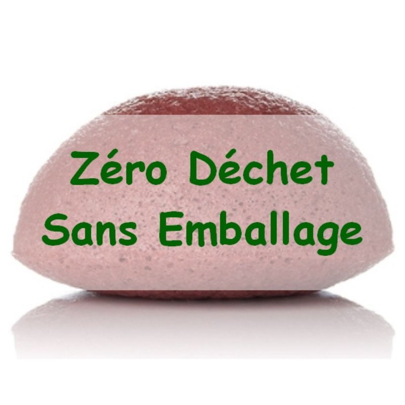 Zero waste konjac natural face with red clay