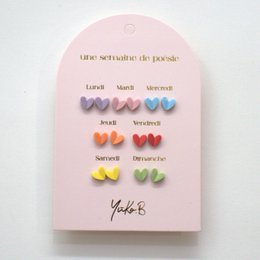Offer of 20 poetic earrings cards