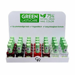Green Last & Care Nail Color Display – Die Date-Kollektion