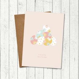 Carte de voeux "Oeufs de Pâques"