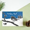 Weihnachtskarte Rotkehlchen