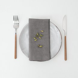 Steinleinenservietten, 2er-Set