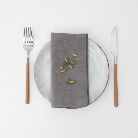 Steinleinenservietten, 2er-Set