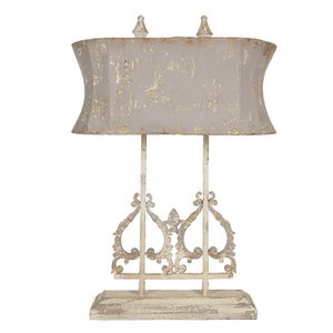 BureAlamp 50x25x74 cm Brauner Eisentischlampe