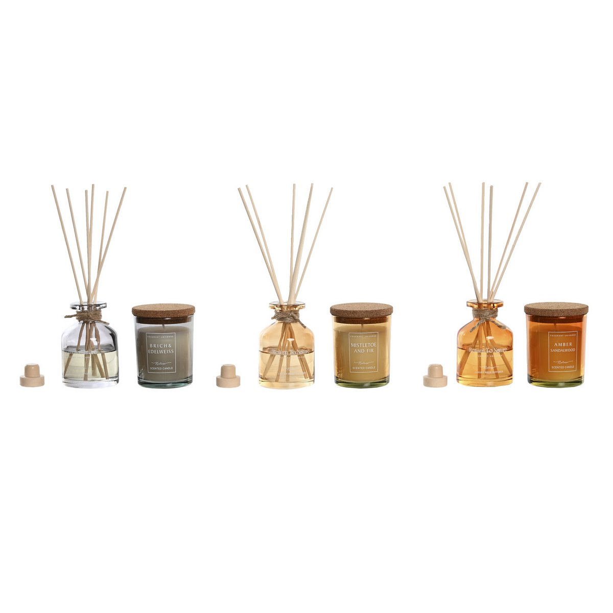 MIKADO LUFTERFRISCHER-SET 2 GLAS 21X6X14 90GR50ML VE206214