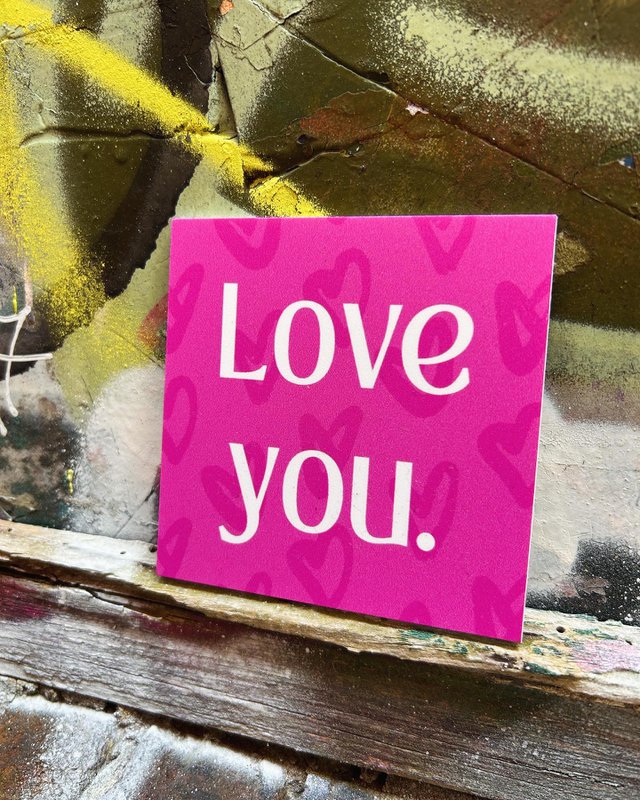 Forex tile 10x10cm - love you. - #101030008