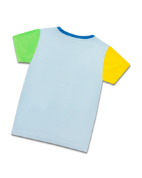 koaa – Pippi Langstrømpe “Kunterbunt” – T-shirt blå/grøn/gul