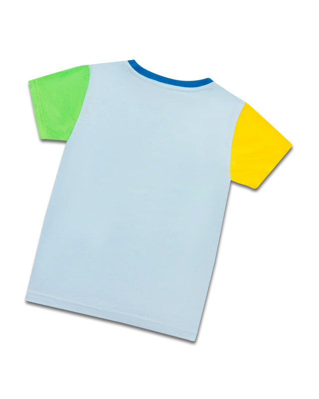koaa – Pippi Langstrømpe “Kunterbunt” – T-shirt blå/grøn/gul