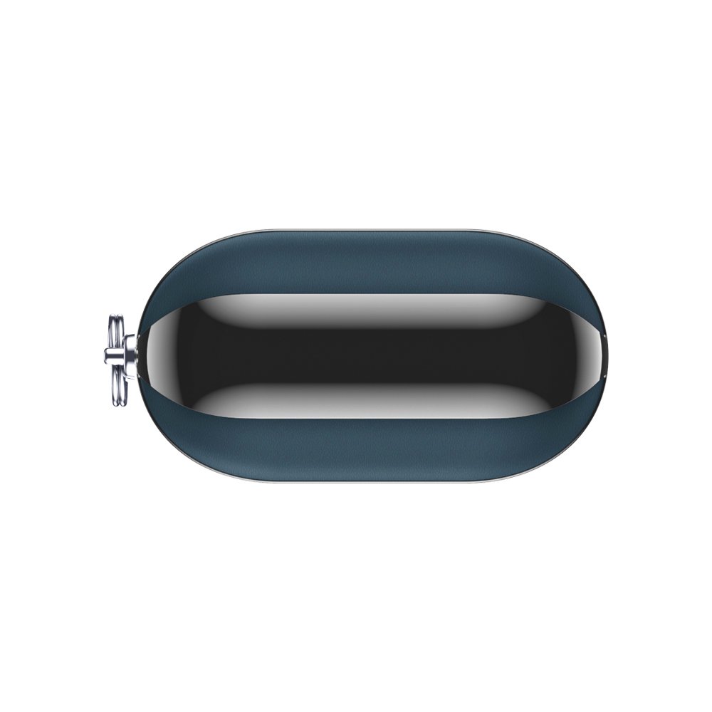 Airpod Hülle Snap Gen 1/2 Leder Blau