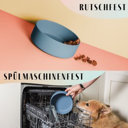 Ne & No® Silicone Food Bowl con tapa - 3 en 1 para perros y gatos