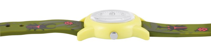 Q&Q children's watch "Beetles and natural patterns", resin band, 10 ATM