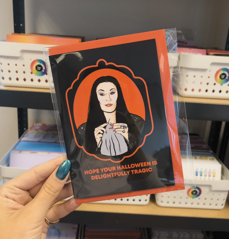 Delightfully Tragic Halloween Card