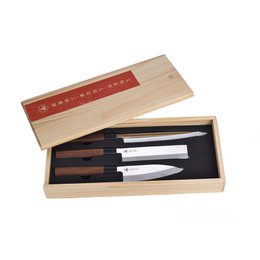 Coffret de Couteaux de Cuisine Japonais Acier Inoxydable Découpe