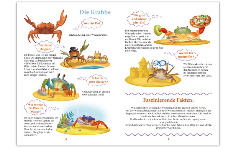 "WiBuKi" knowledge book for children: The underwater world - lots of things about animals that live in the depths of the oceans - for children from 3 years