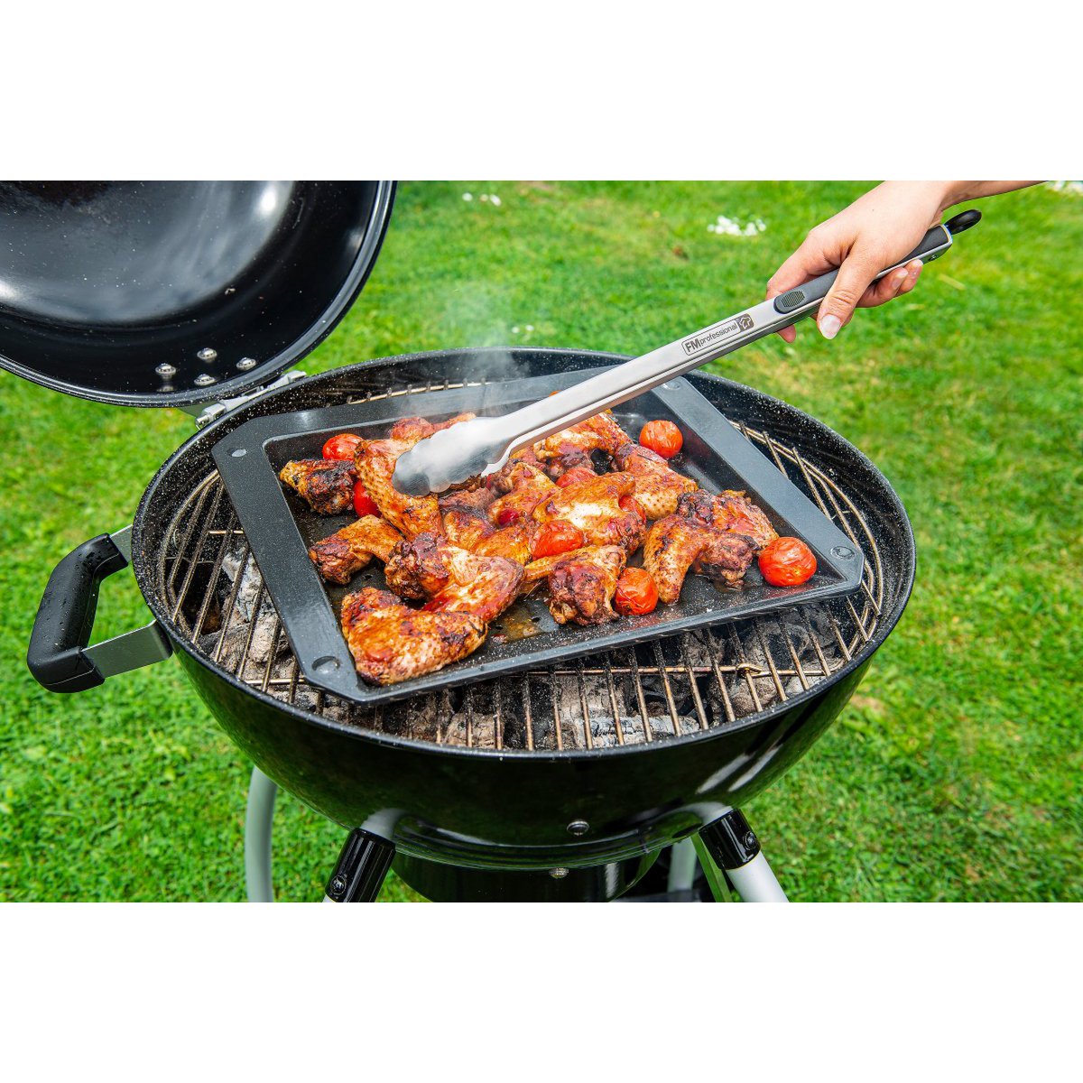 Set of 3 FM Professional Barbecue enameled steel baking dishes