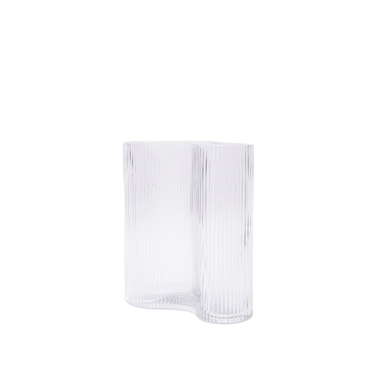 MIST SERIES SHORT CLEAR VASE
