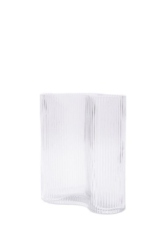 MIST SERIES SHORT CLEAR VASE