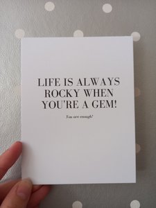 Kaart Life is always rocky when you're a Gem!