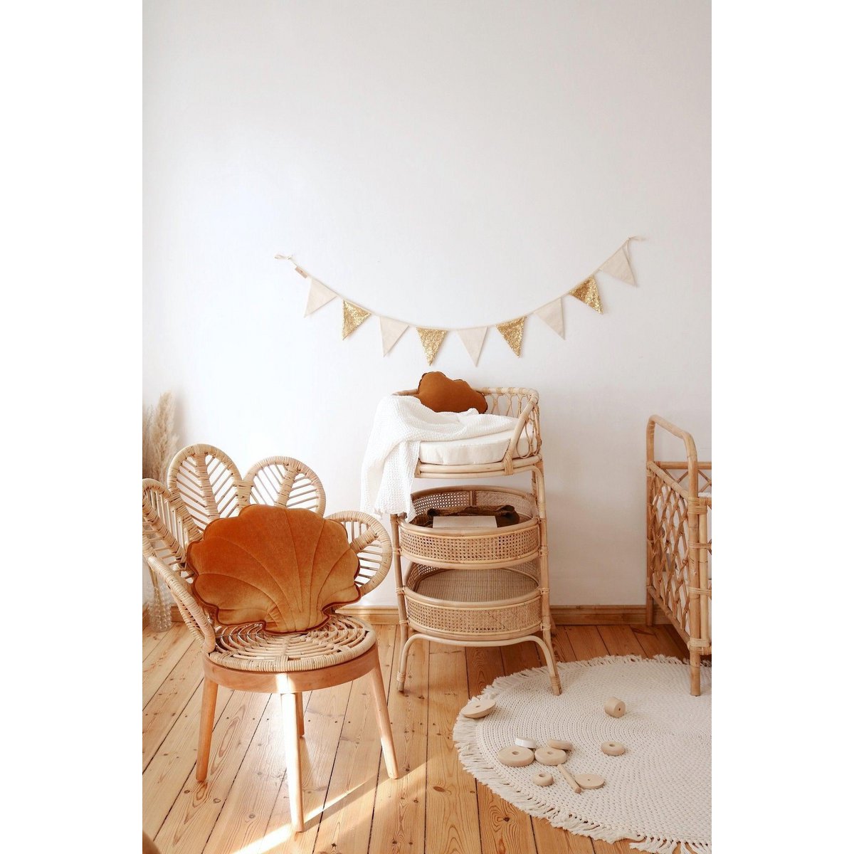 Guirlande de Sequins « Or et Beige »