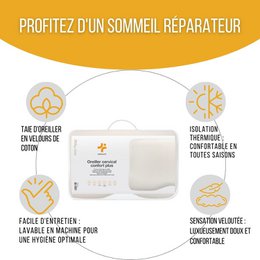 Ortopædisk ergonomisk cervikalpude | Mere komfort