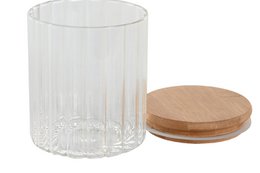 BOTE SET 3 CRISTAL BAMBU 9X9X21 1050ML 800/500 PC205137