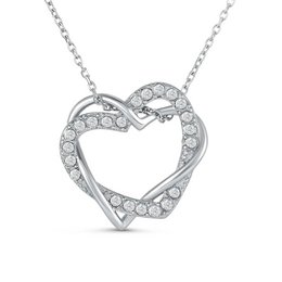 Heart-shaped charm pendant with Austrian crystals, suitable for charms category.
The image shows a heart-shaped charm pendant with Austrian crystals set in a silver-toned metal frame. The pendant is suspended from a delicate chain necklace. This charm would be suitable for the charms product category, with a description highlighting the heart shape, Austrian crystal accents, and overall elegant design.