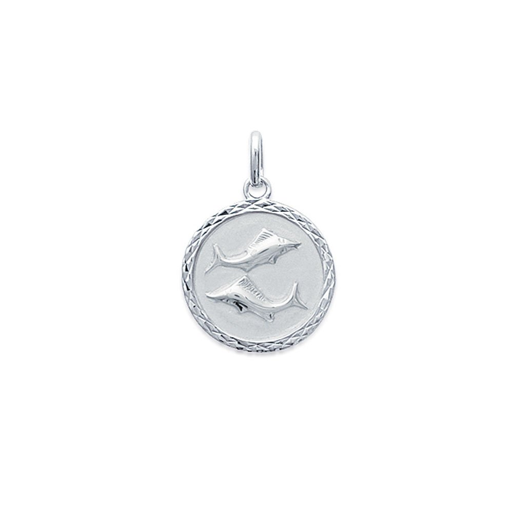 Pendentif Poissons - Signe astrologique n°2 - Argent