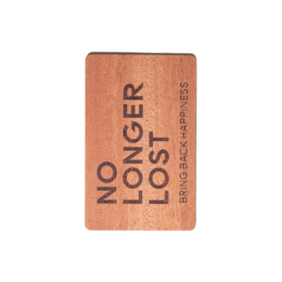 Tarjeta billetera de madera de caoba sapeli
