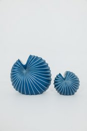 Palm Vase -Navy Blue Size L