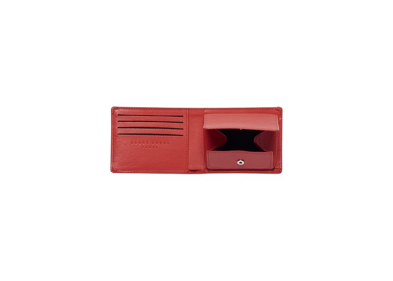 Rouge Minimalist Wallet With Coin Pocket