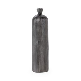 VASE 18X18X69 ANTIK SØLV METAL TH5419200