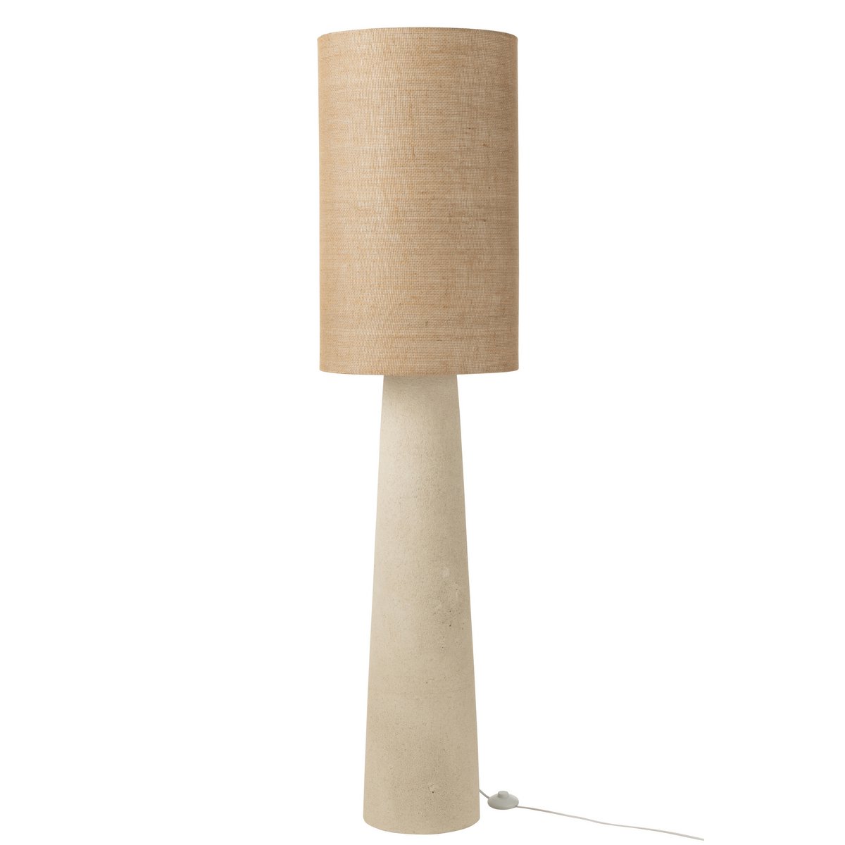 J-Line Stehleuchte Ava – Fiberglas/Jute – Natur – groß