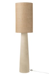J-Line Stehleuchte Ava – Fiberglas/Jute – Natur – groß