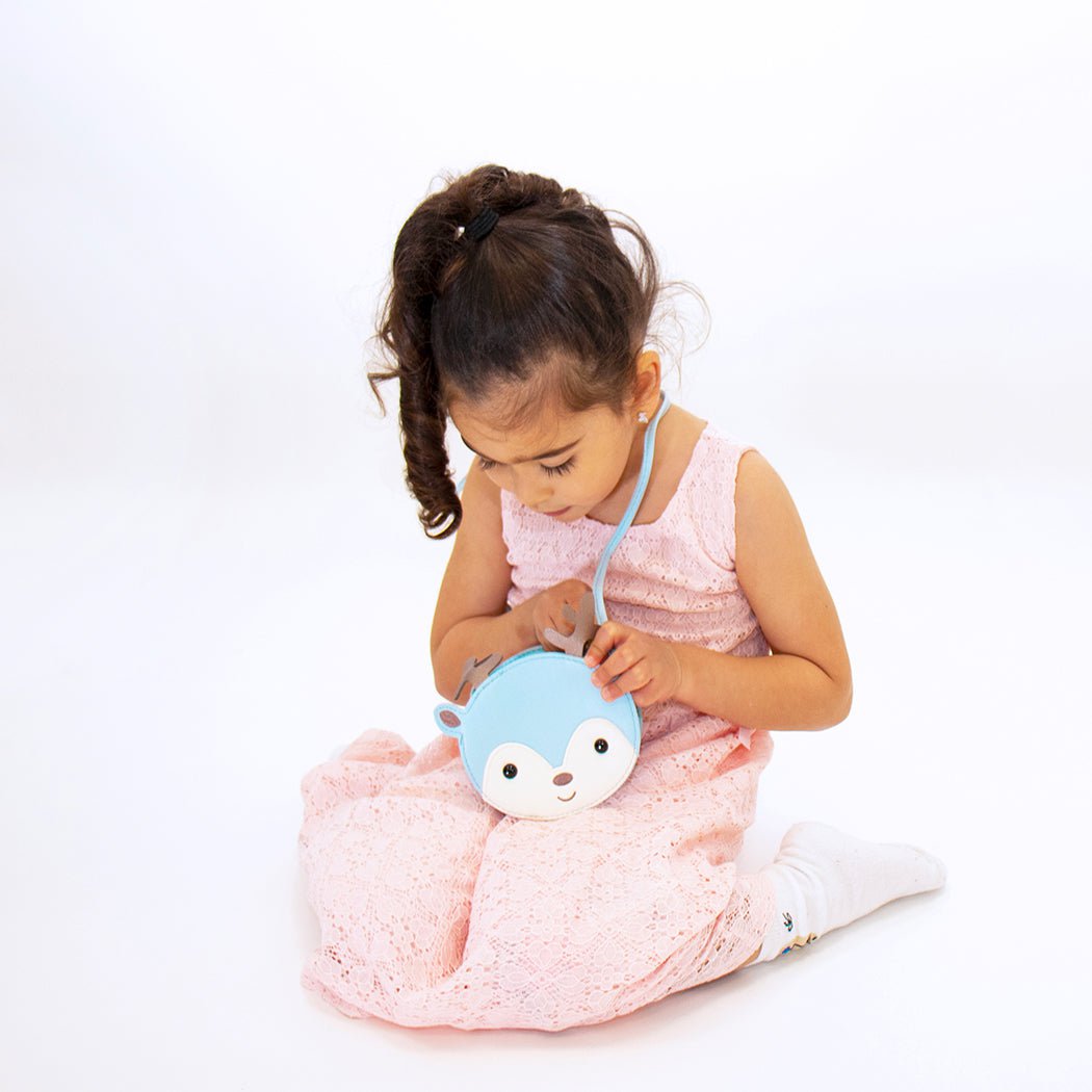 Children's shoulder bag - Shoo the little Rennes blue