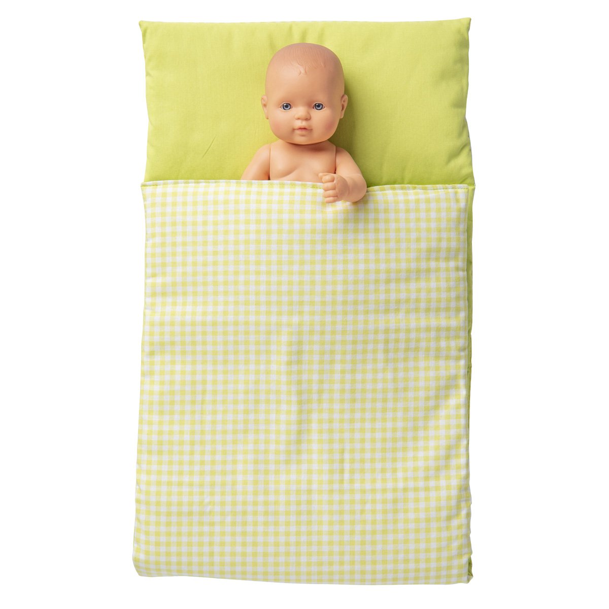 Van Dijk Toys Duvet - Green White checkered