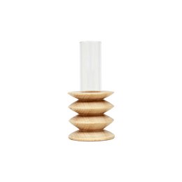 Totem Holzvase - Kurz Nr. 2