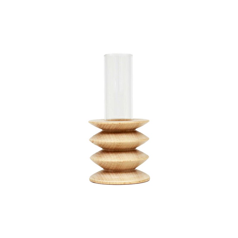 Totem Holzvase - Kurz Nr. 2