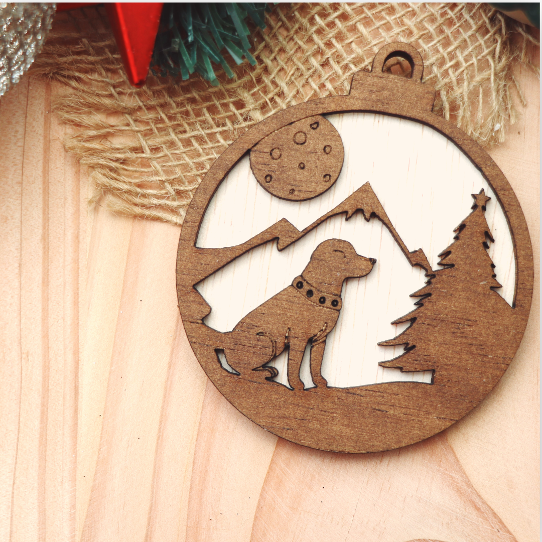 Weihnachtsanhänger / Weihnachtsschmuck Stil 3 – 6er-Set