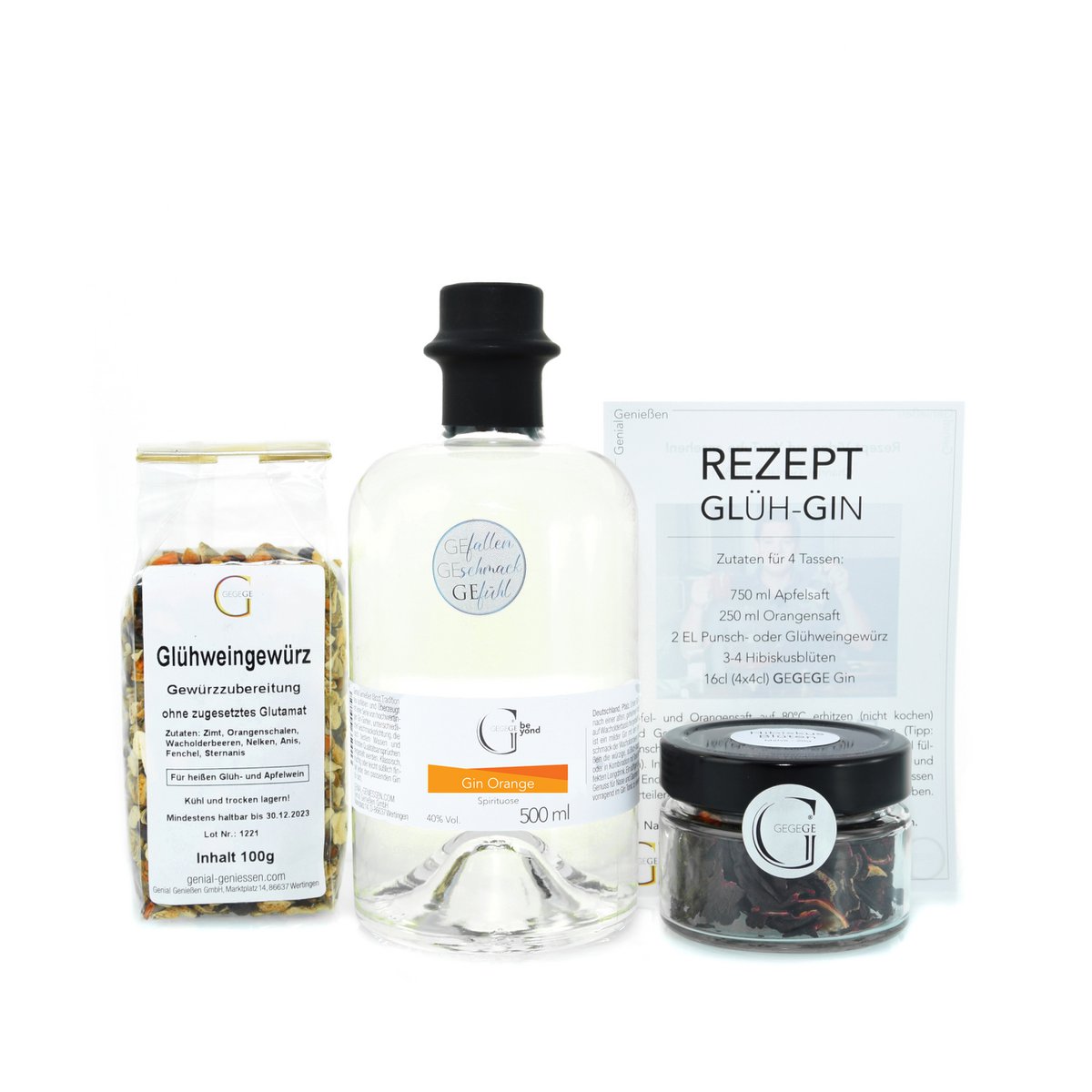 Set regalo di gin brulè
