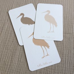 Grußkarte Geburt Storch