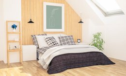 Minimale botanische mintgroene vaasposter