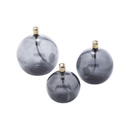 Olielamp Round smoked brass S
