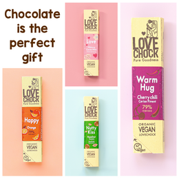 Confezione regalo di cioccolato - 4 gusti - Biologico e Commercio Diretto