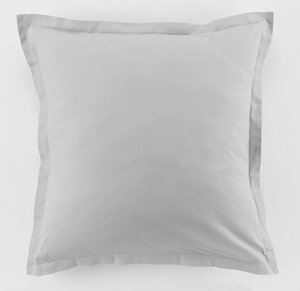 SET OF 2 PILLOWCASES 63X63CM 100% COTTON 57 THREADS/CM2 LIGHT GRAY