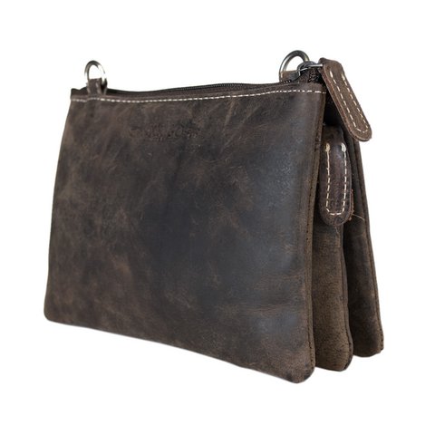 Schultertasche in 3 Farben Büffelleder - Festivaltasche - Ledertasche Small - Umhängetasche für Damen Leder - Größe L